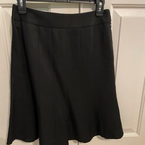 Ann Taylor Loft black A- line skirt.